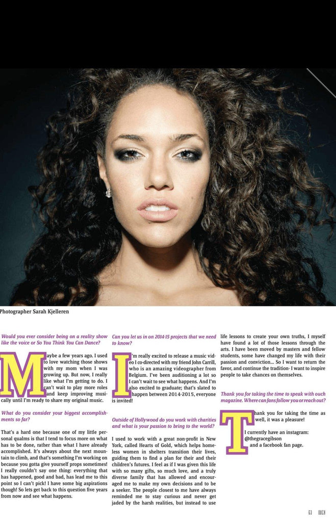 Actress Grace Gibson  star of  Black Nativity   x Ouch Magazine