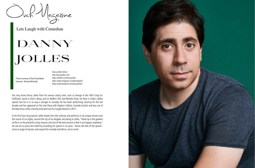 Lets Laugh again with Comedian Danny Jolles - Ouch! Magazine : Fashion Entertainment Blog and Publication