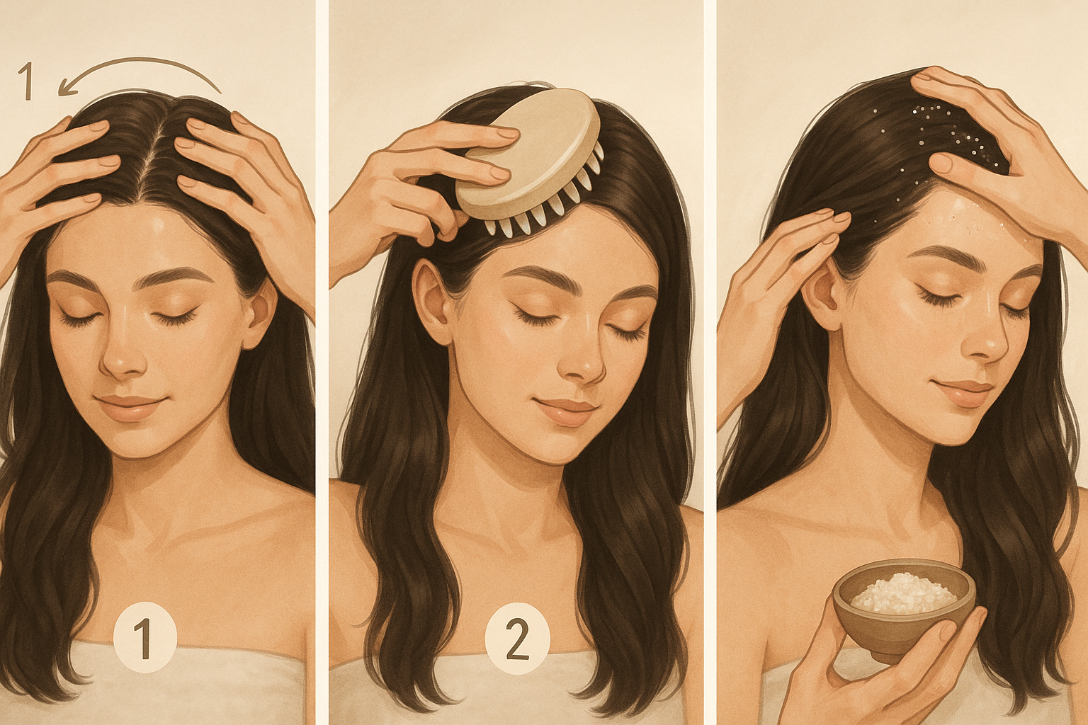 3 Scalp Scrubbing Methods That Encourage Fuller, Thicker Hair