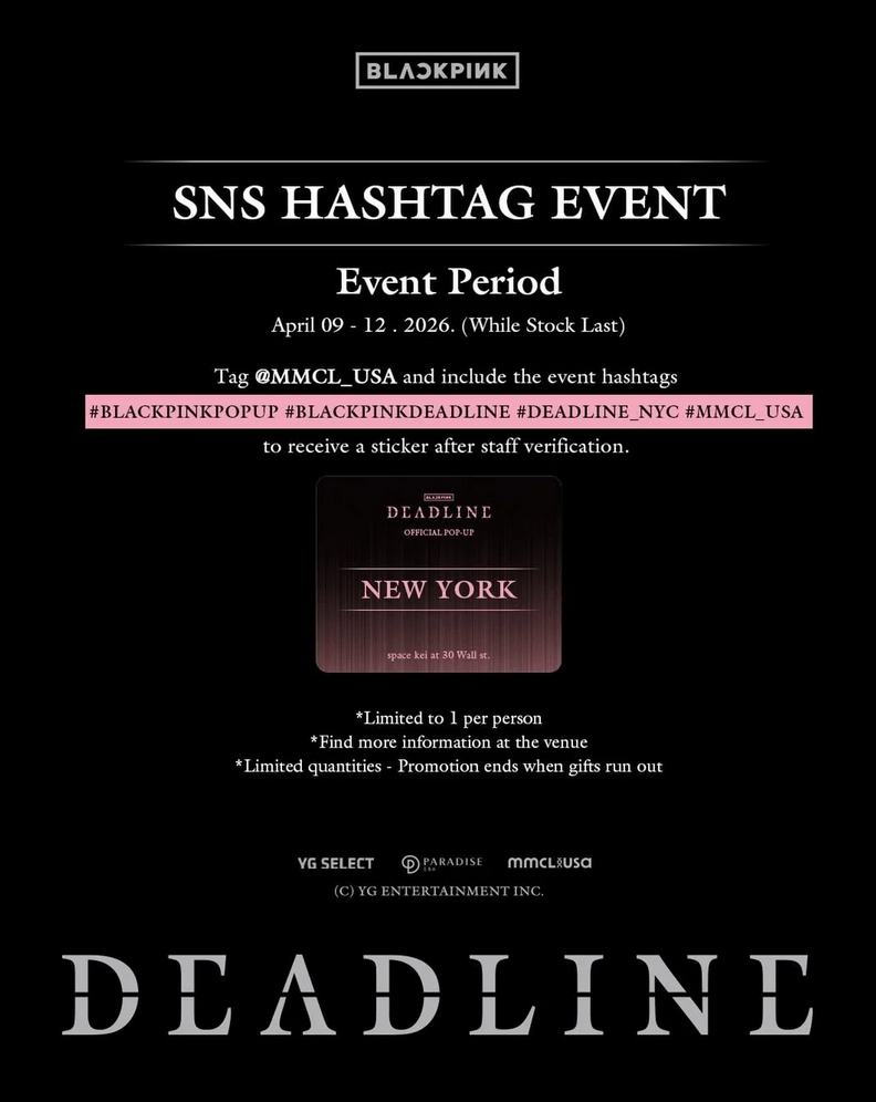 BLACKPINK Deadline Pop-Up