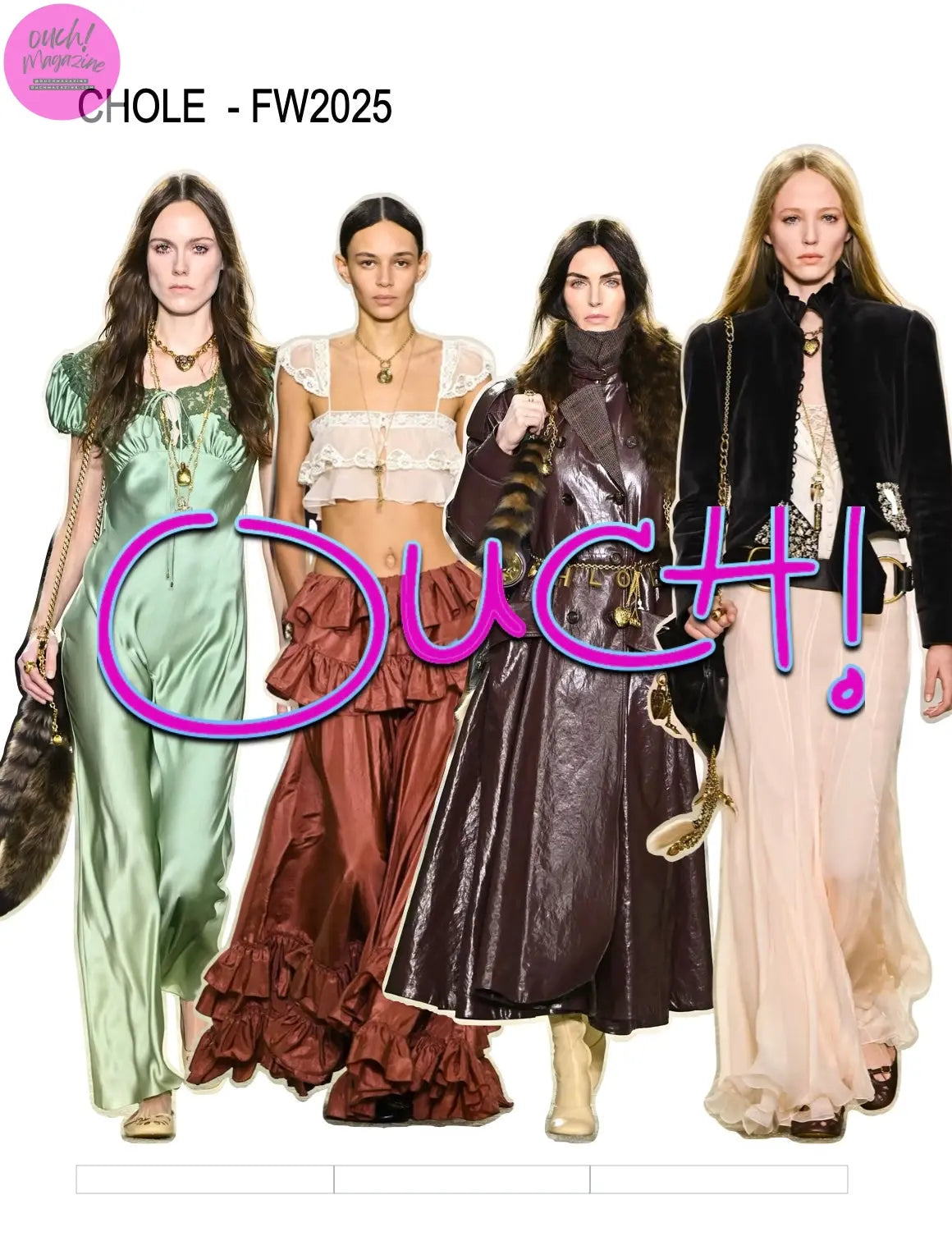 CHOLE Paris Fashion Week FW 2025 OUCH! MAGAZINE
