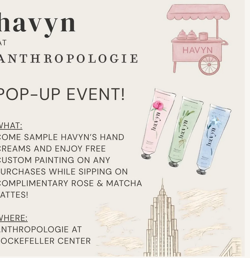 Havyn at Anthropologie Pop-Up