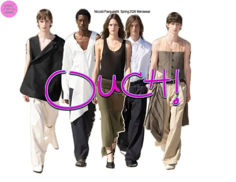 Niccolò Pasqualetti: Spring 2026 Menswear – A Fortified Dialogue Between Opposites OUCH! MAGAZINE