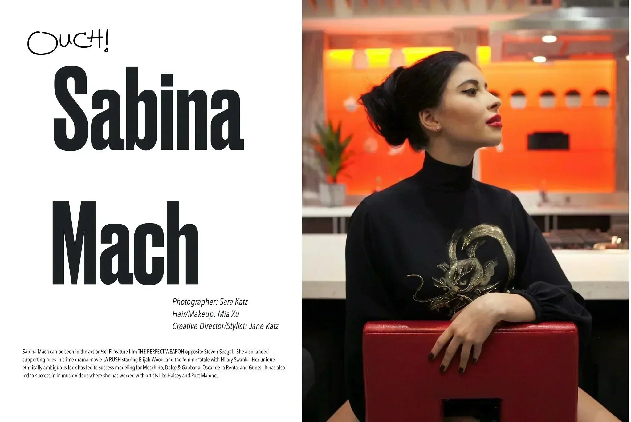 Model and Actress Sabina Mach