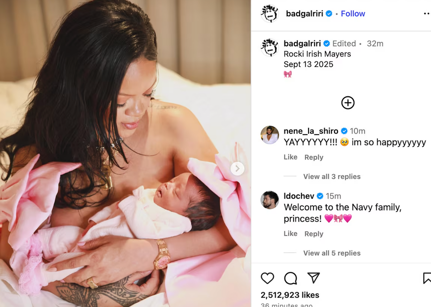 Queen Rihanna: Welcomes Baby Girl