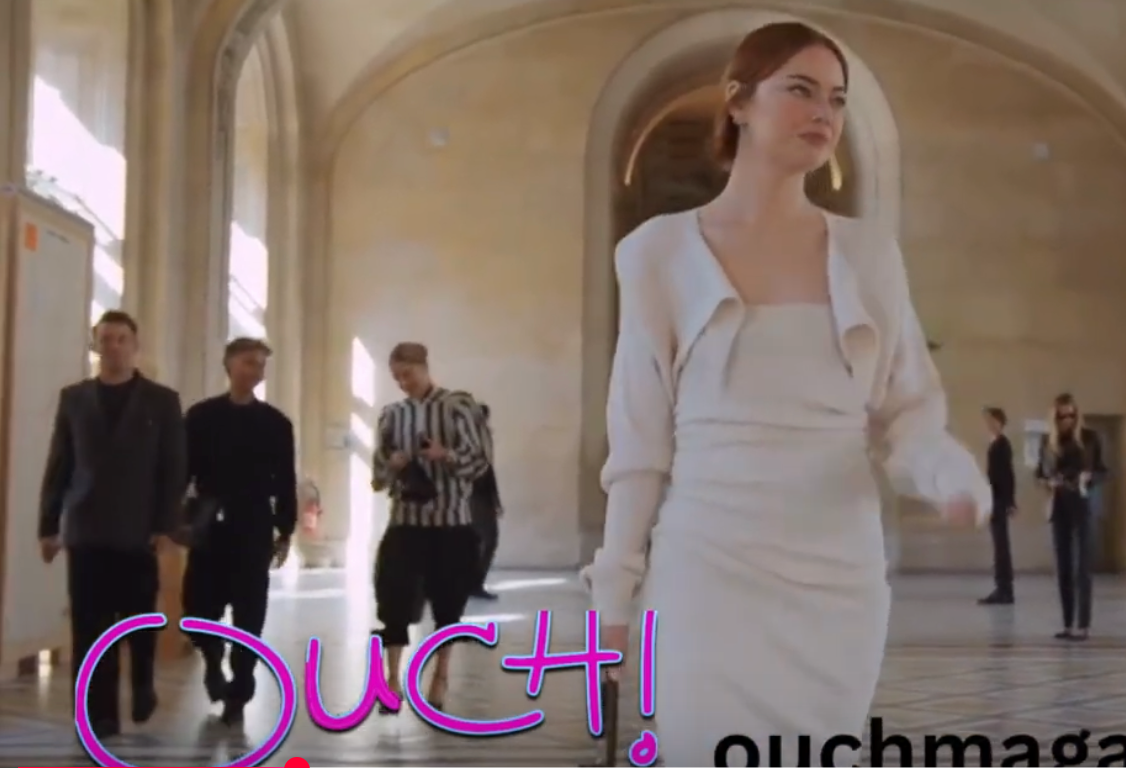 EMMA STONE arrives at PFW / Lousi Vuitoon Cruise 2026 today looking so chic!