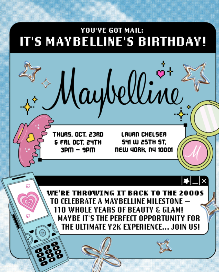 Maybelline Y2K Party Pop-Up 2025