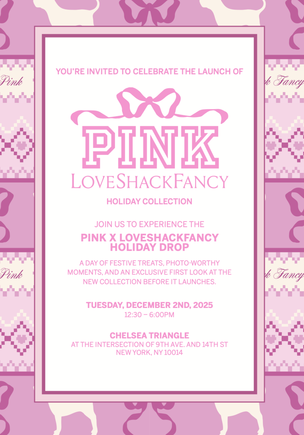 Pink X Loveshackfancy Holiday Pop-Up