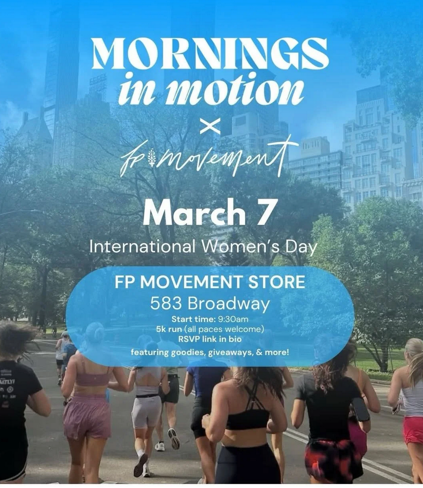 FP Movement International Women’s Day Run