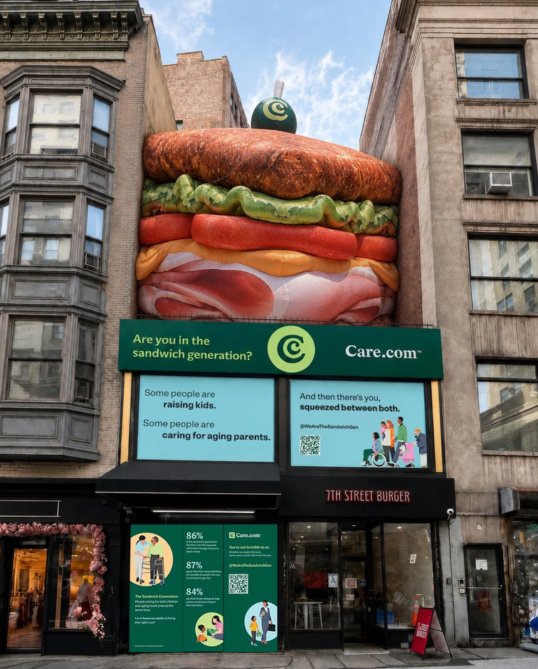 Care.com Sandwich Generation Pop-Up