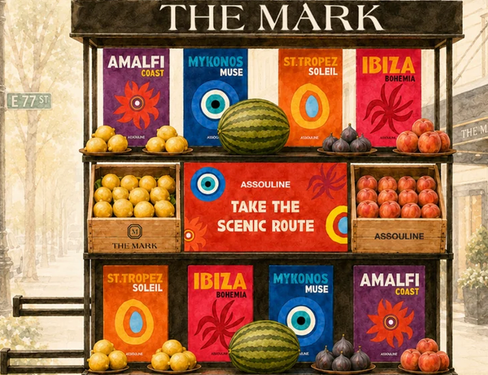 The Assouline Summer Market Cart at The Mark Hotel