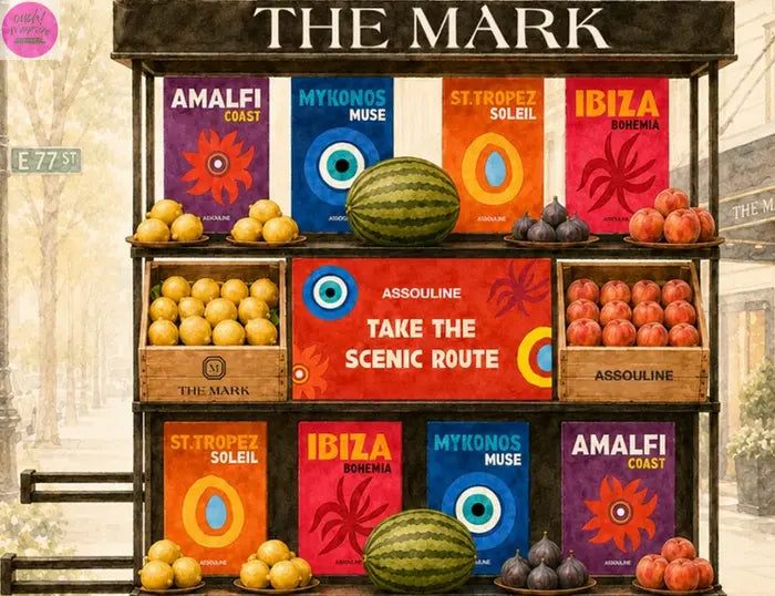 The Assouline Summer Market Cart at The Mark Hotel OUCH! MAGAZINE