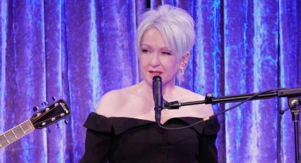 Cyndi Lauper Makes Surprise Appearance at Fetch Pet Gala