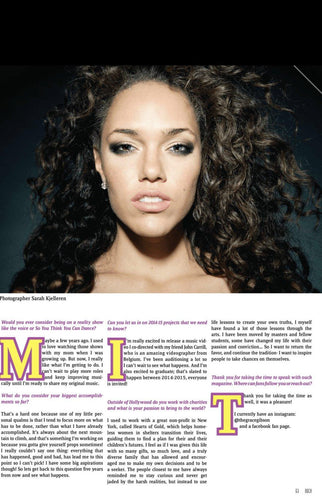 Actress Grace Gibson  star of  Black Nativity   x Ouch Magazine - Ouch! Magazine : Fashion Entertainment Blog and Publication