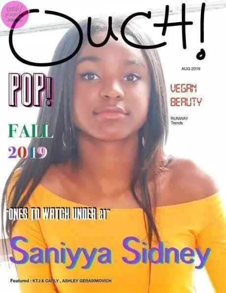 Actress Saniyya Sidney “Ones to Watch under 21 issue" - OUCH! MAGAZINE 