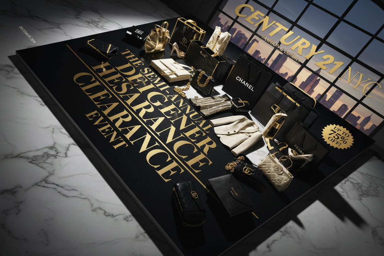 CENTURY 21 NYC ANNOUNCES SEMI-ANNUAL DESIGNER CLEARANCE EVENT