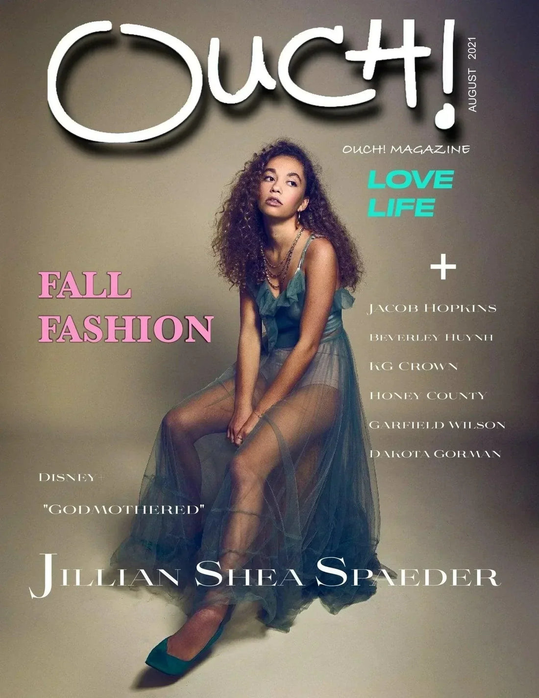 Cover Story Jillian Shea Spaeder staring in "Disney+ original film “Godmothered” - OUCH! MAGAZINE 