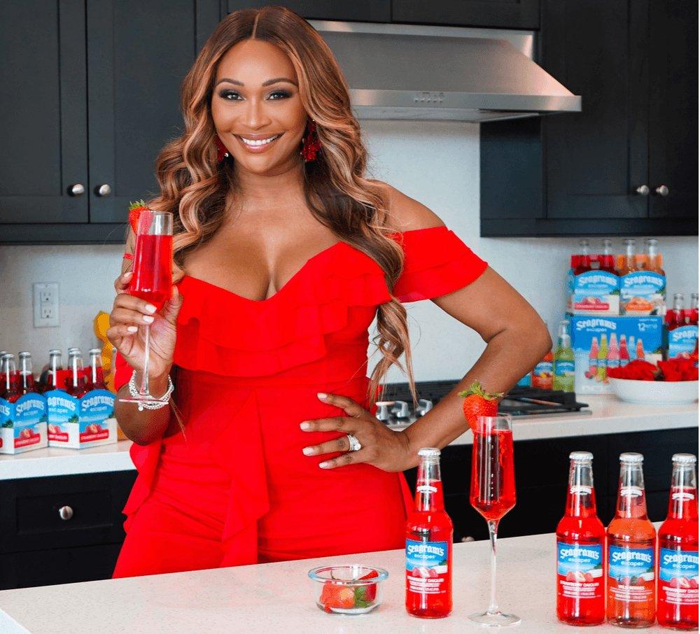 Cynthia Bailey Celebrates Valentine's Day with Seagram's Escapes Love at First Sip