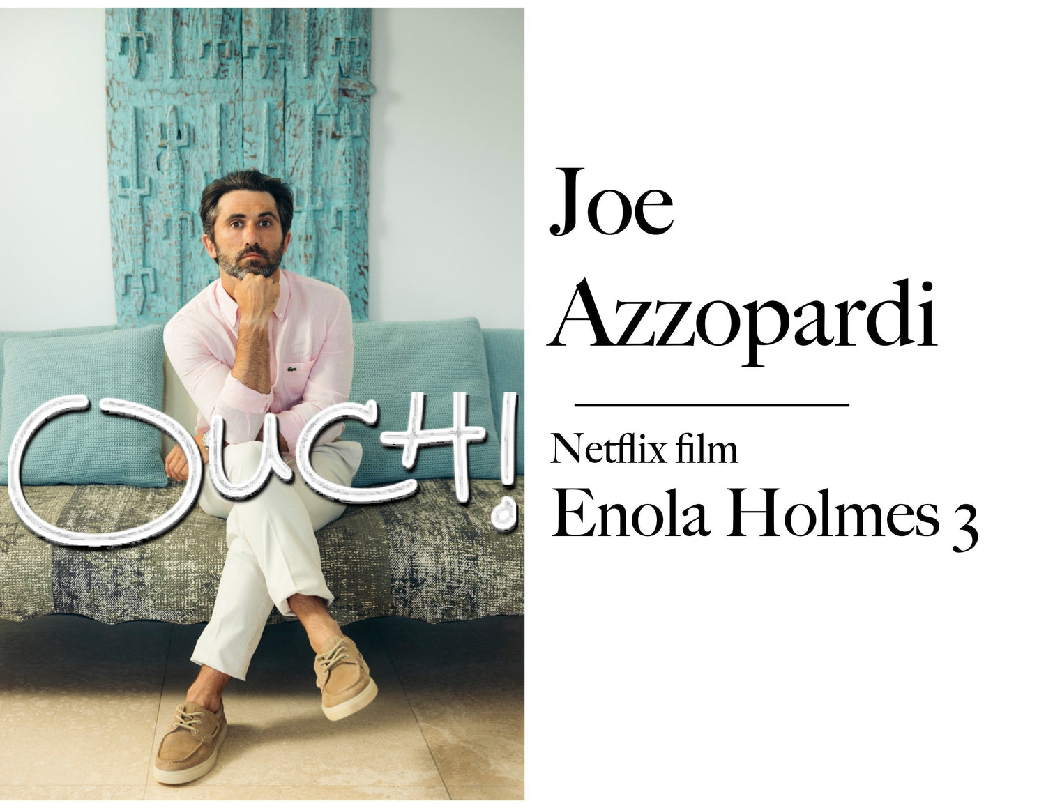 Actor Joe Azzopardi New Netflix film Enola Holmes 3 watch in now on Netflix