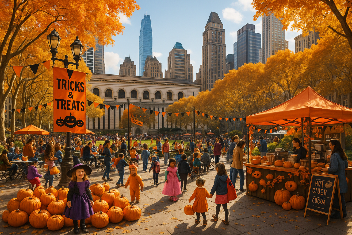 Free NYC Events : Bryant Park Tricks and Treats