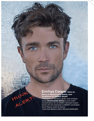Hunk Alert  Actor Emrhys Cooper - Ouch! Magazine : Fashion Entertainment Blog and Publication