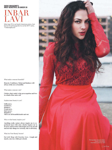 IInbar Lavi featured in ouch magazine 30 under 30 most Beautiful issue - Ouch! Magazine : Fashion Entertainment Blog and Publication
