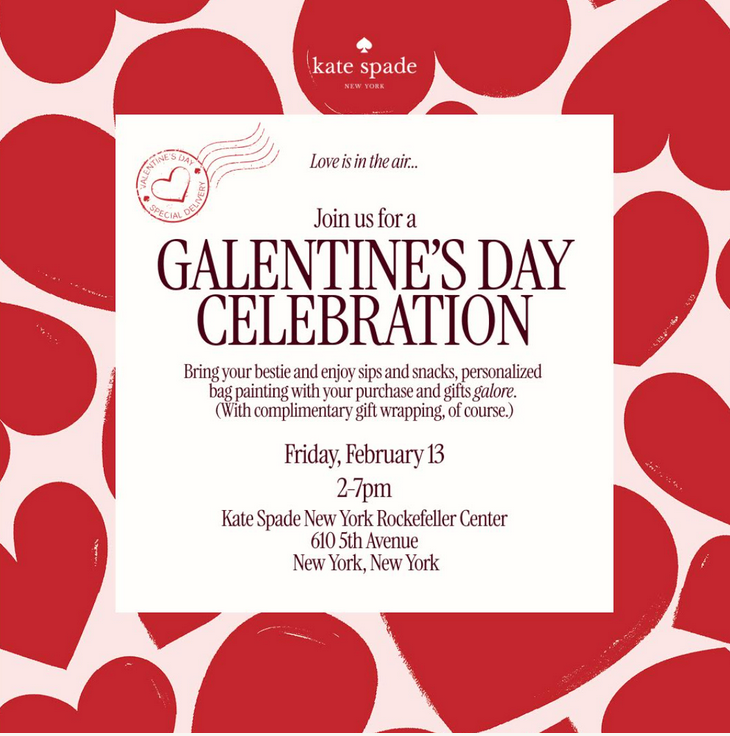 Kate Spade New York Galentine’s Day Celebration