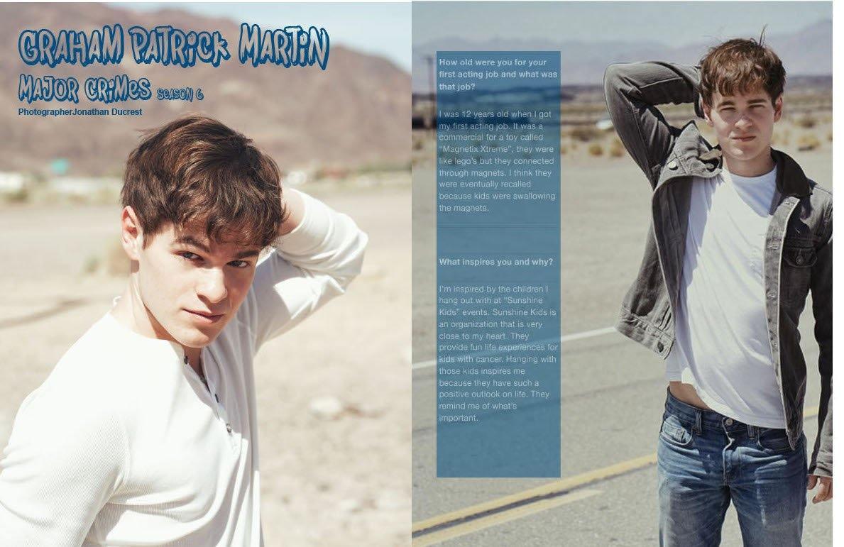 Major Crimes Star Graham Patrick Martin exclusive