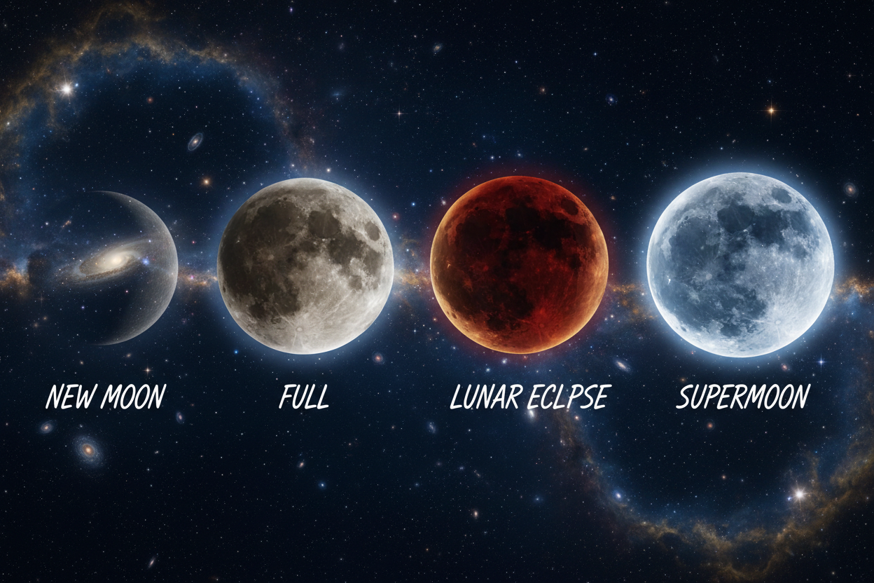 BE PREPARED FOR THE NEW MOONS, FULL MOONS, ECLIPSES, AND SUPERMOONS IN 2026