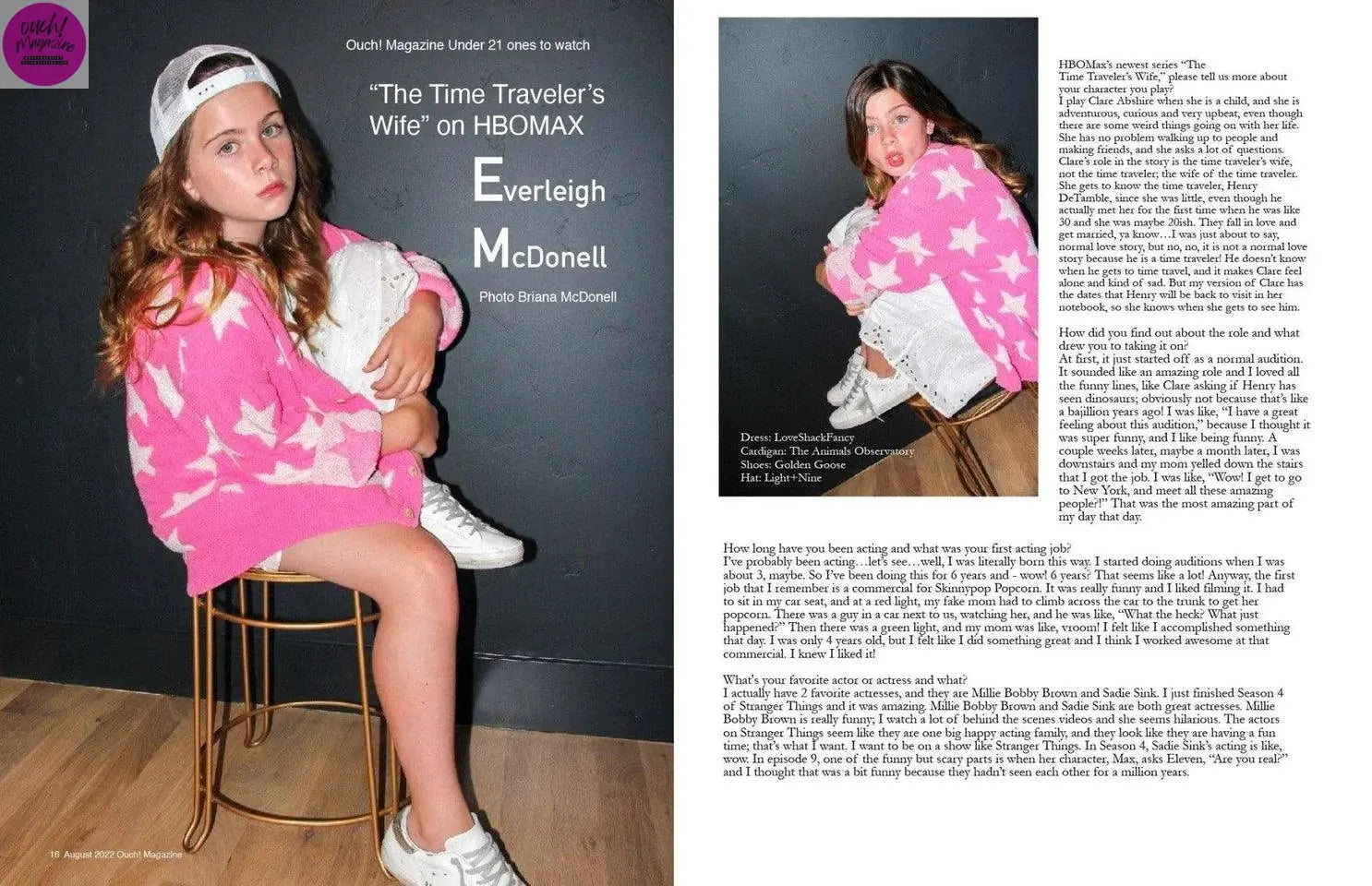 One to Watch Actress Everleigh McDonell - OUCH! MAGAZINE 
