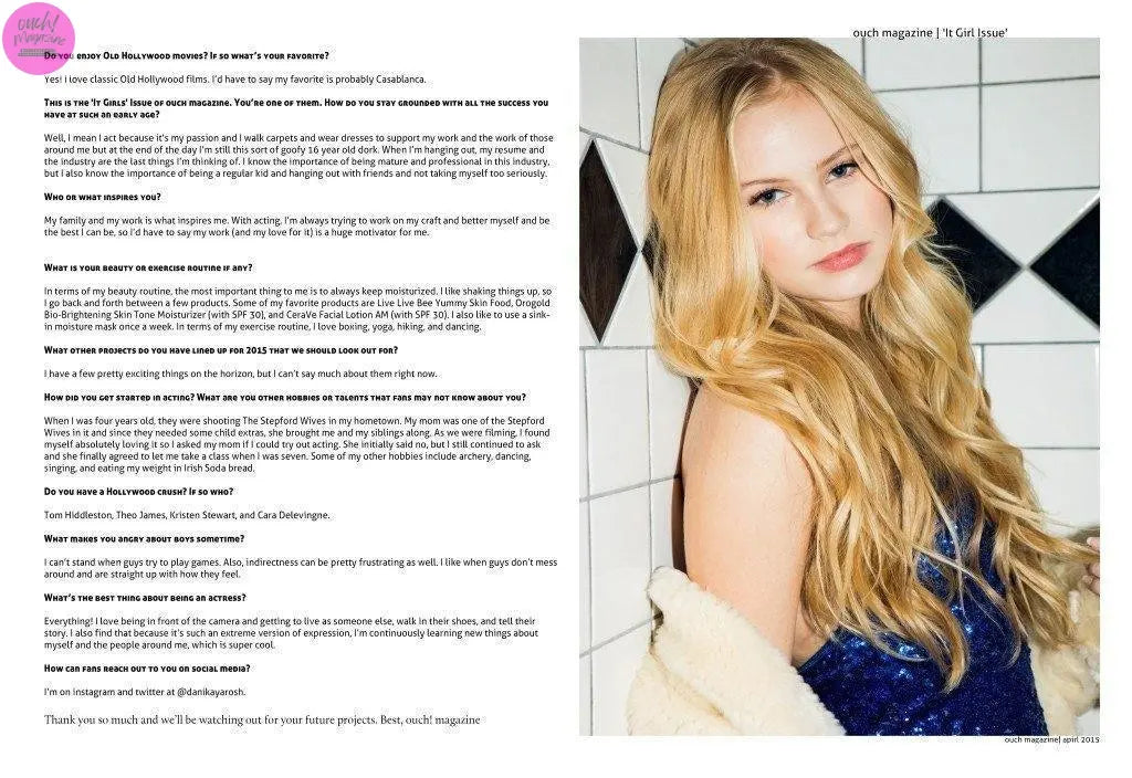 Showtime-s-Shameless-Danika-Yarosh OUCH MAGAZINE