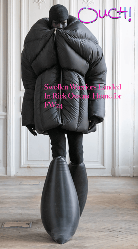 Swollen Warriors Landed In Rick Owens' Home for FW24