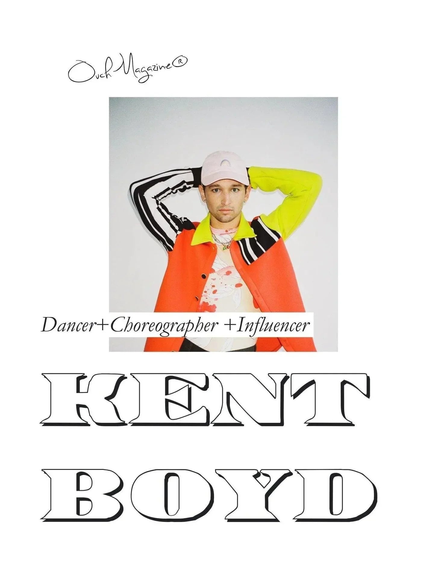 Tik Tok sensation Kent Boyd in Ouch! Magazine