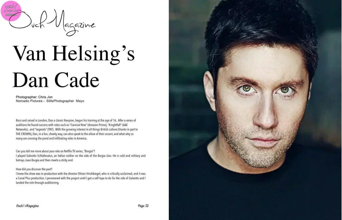 Van-Helsing-s-Dan-Cade-featured-in-Ouch-Magazine OUCH MAGAZINE