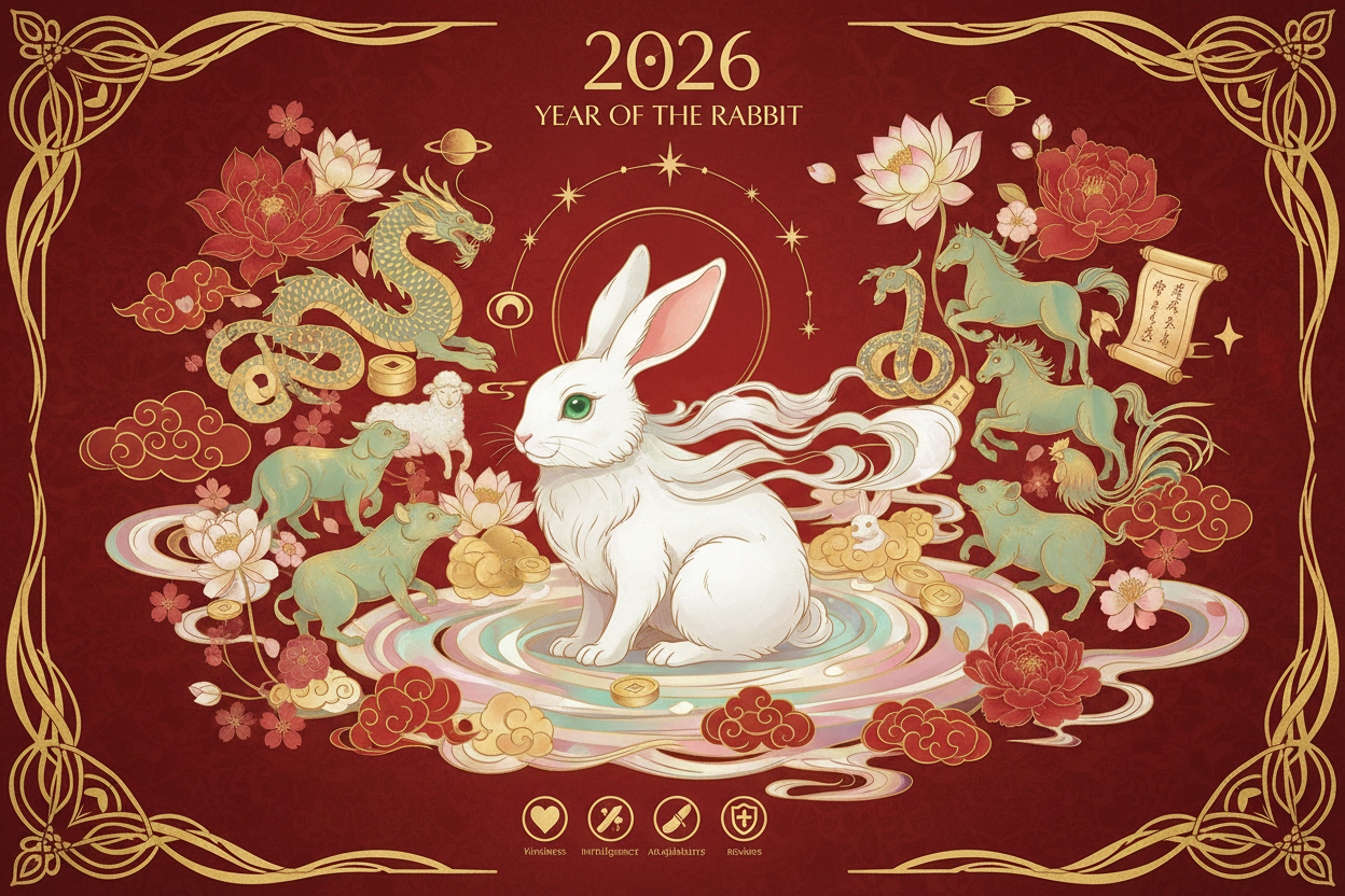 Year of the Rabbit: Fortune, Personality, Horoscope (2026)