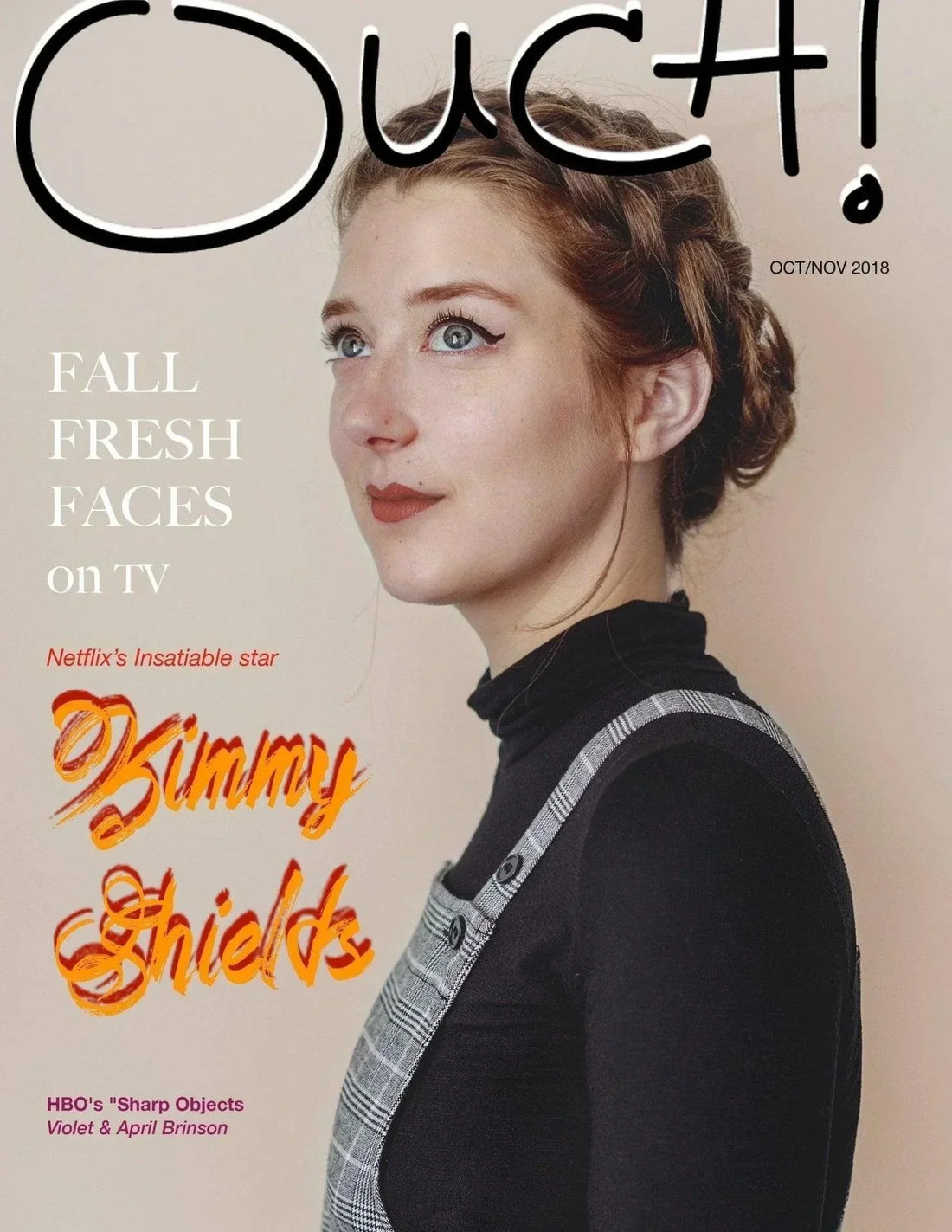 Young Hollywood Actress Kimmy Shields cover Ouch! Magazine - OUCH! MAGAZINE 